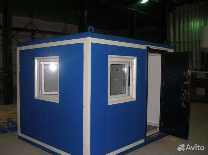 Бытовка из сэндвич панелей для пункта охраны с ндс