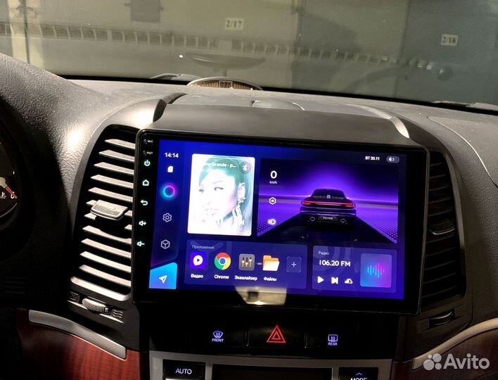 Магнитола Teyes CC3 3/32 для Хёндай Санта Фе 2