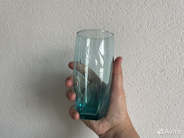 Коллекционный стакан вкусно и точка бирюзовый
