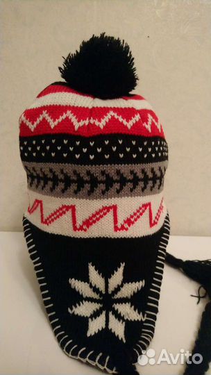 Шапка Позитивная Зимняя с Косами Оригинал