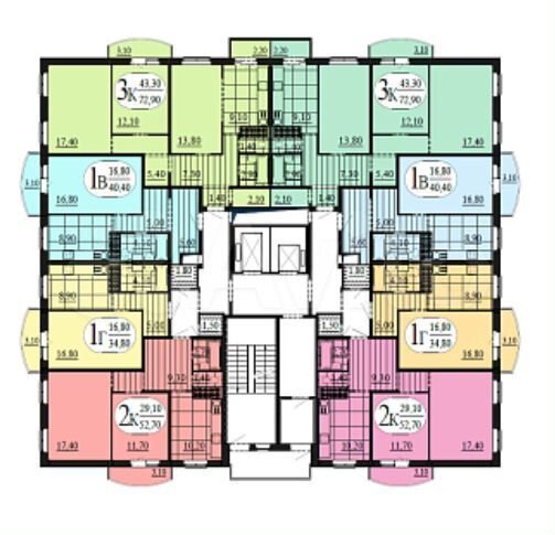 3-к. квартира, 73 м², 12/16 эт.