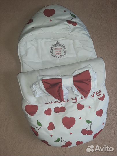 Конверт-трансформер/на выписку, чепчик, пинетки