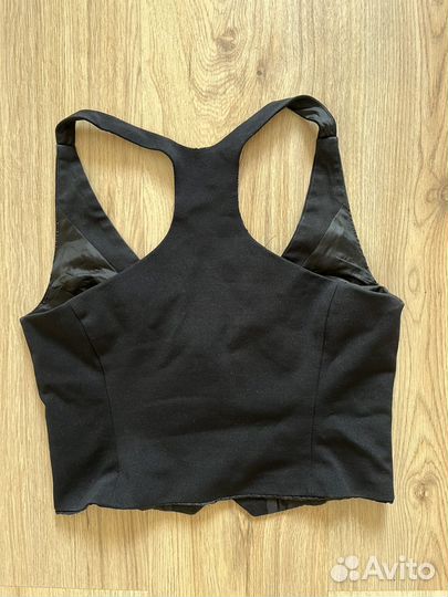 Топ жилет черный