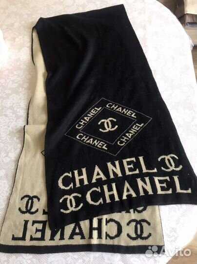 Шарф шерстяной двуслойный