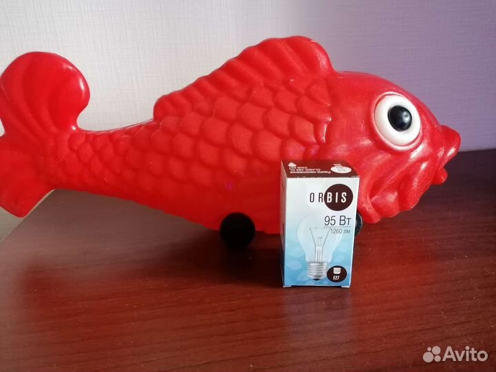 Игрушка СССР рыба пластик