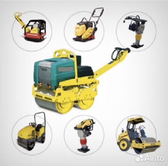 Аренда виброплит, вибротрамбовок, виброкатков