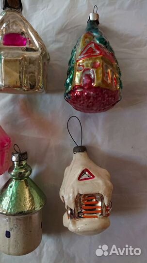 Домики елочные игрушки СССР