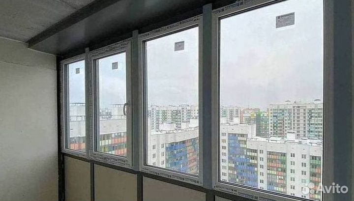 Остекление окон и балконов пвх