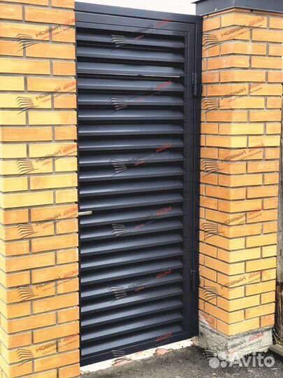 Забор жалюзи горизонтальный