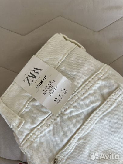 Джинсы zara mom fit 36 новые