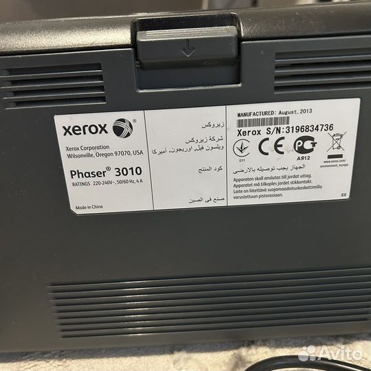 Xerox phaser 3010 принтер