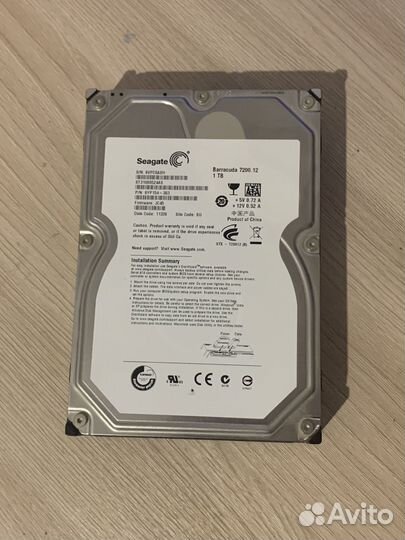 Жесткий диск Seagate barracuda 1тб