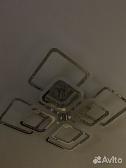 Люстра потолочная светодиодная с пультом бу