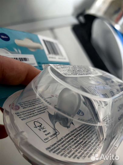 Пустышка avent с рождения до 6 месяцев