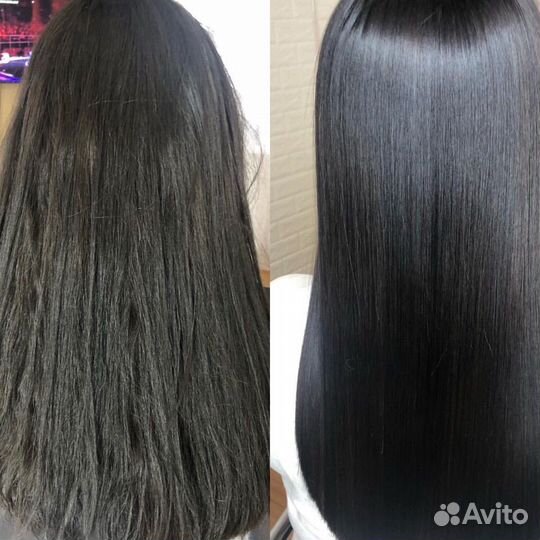 Кератиновое выпрямление волос