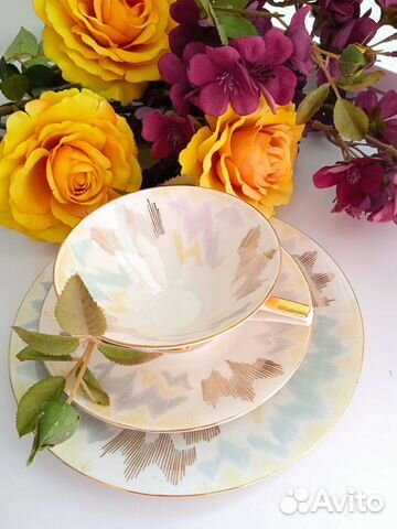 Антикварное чайное трио. 