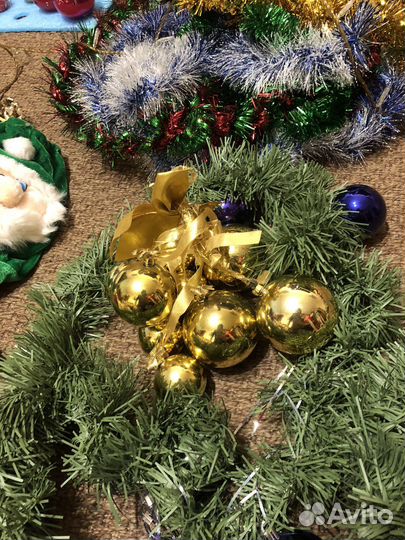 Елочные игрушки СССР мишура