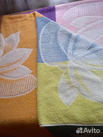 Махровая простынь и детское покрывало