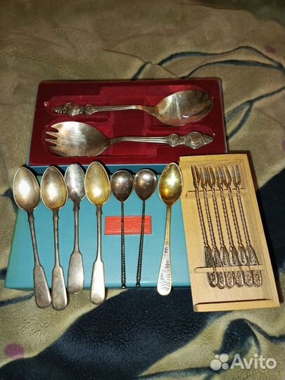 Лошки серебро и вилки Мельхиор