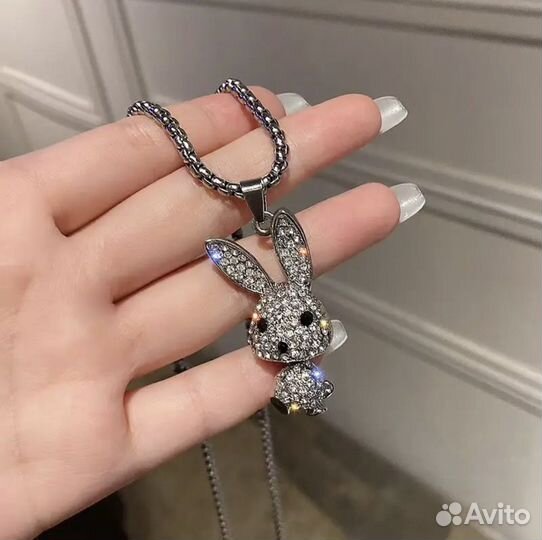 Цепочка с кулоном мишка