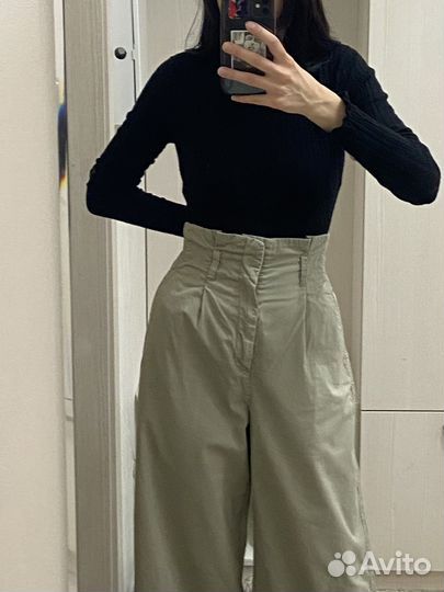 Широкие брюки h&m