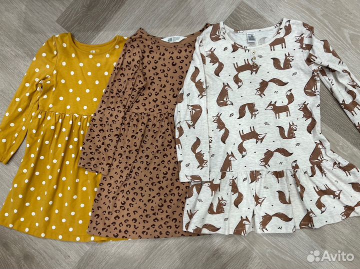 Пакет фирменных вещей для девочки 110 116