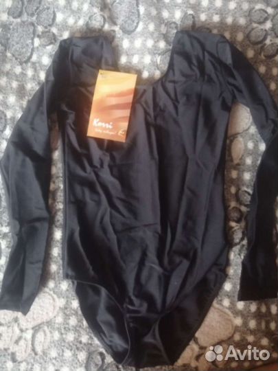 Купальник гимнастические белый и черный