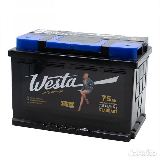 Аккумулятор westa black L3 75L