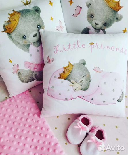 Бортики в детскую кроватку для девочки