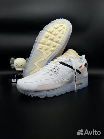 Кроссовки Nike Air Max 90 Off-White белые