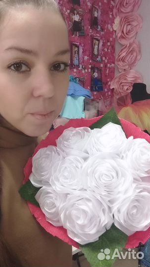 Букет из атласных лент в наличии