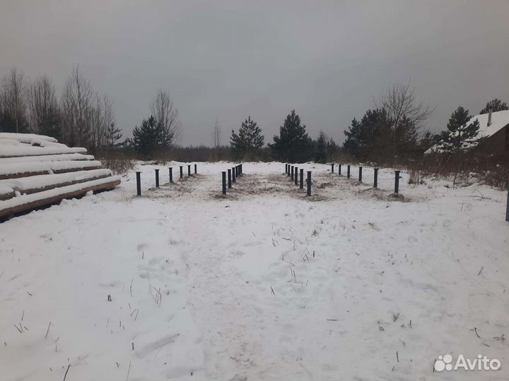 Винтовые сваи под ключ