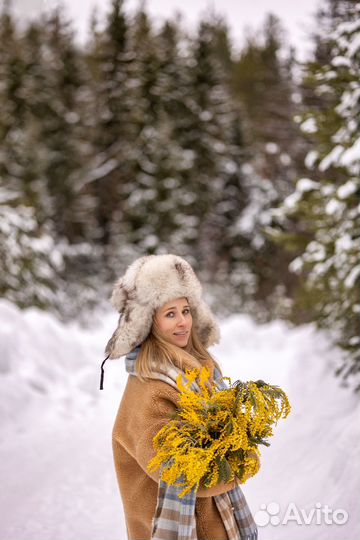 Прокат аренда шубы,шапки, платка для фотосессии