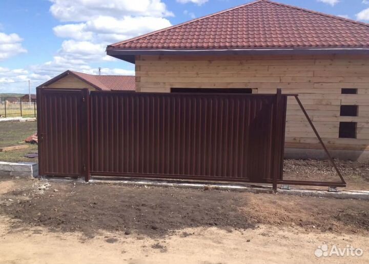 Откатные ворота с электроприводом