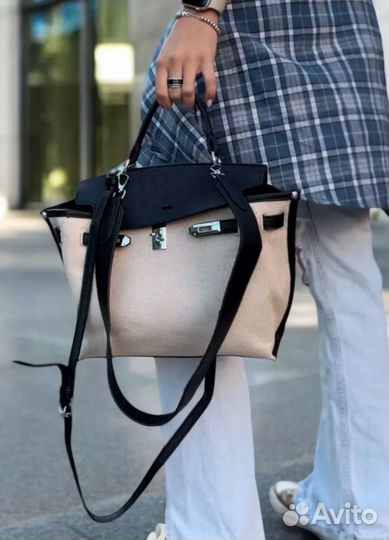 Сумка кросс боди бежевая