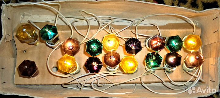 Электрогирлянды СССР в рабочем состоянии