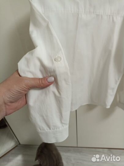 Белая рубашка для мальчика 116-122