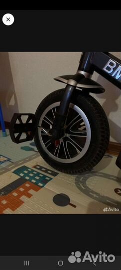 Детский велосипед с родительской ручкой