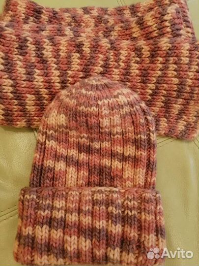 Комплект шапка и шарф