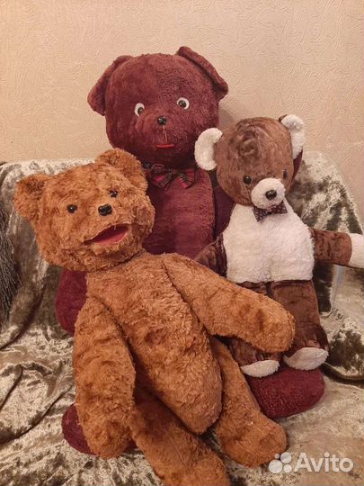 Плюшевый медведь. Опилки старинный