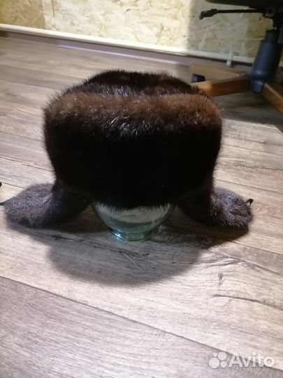 Норковая шапка мужская ушанка