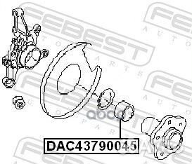 Подшипник ступичный задний DAC43790045 Febest