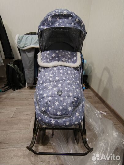 Санки коляска nika kids