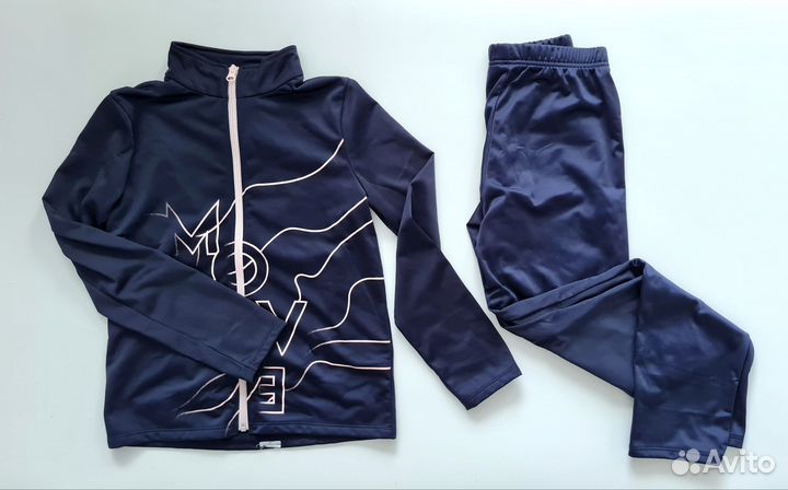 Спортивный костюм на девочку 140 146 Decathlon