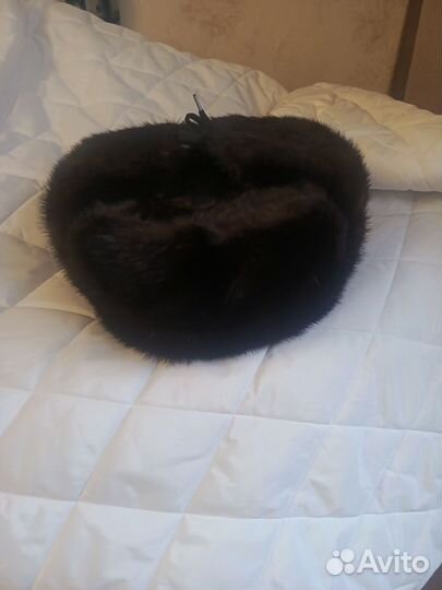 Норковая шапка мужская ушанка новая
