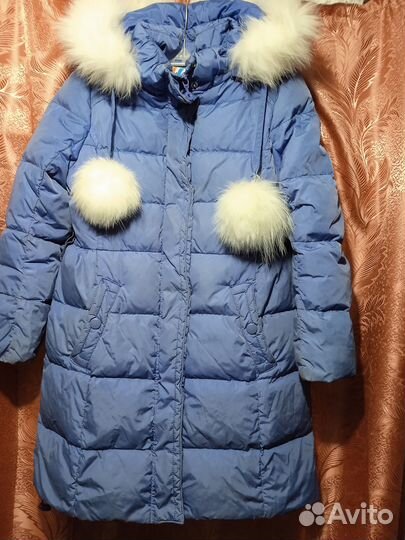 Пальто детское пуховик зимний теплый