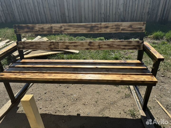 Скамейка лавочка деревянная скамейкав стиле лофт