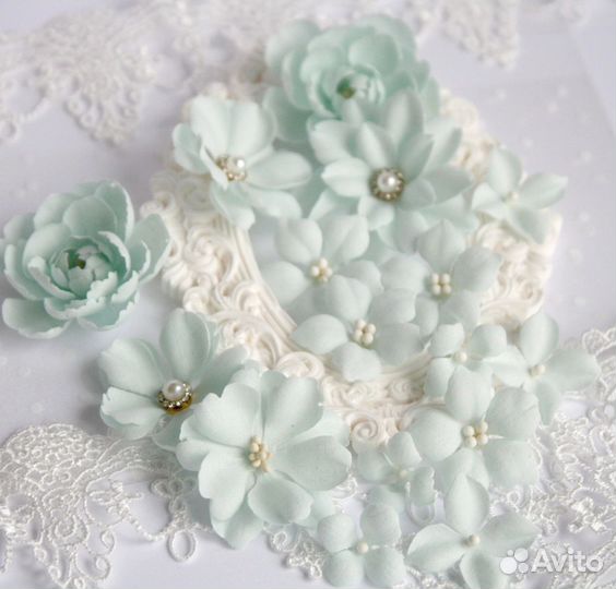 Цветы для скрапбукинга