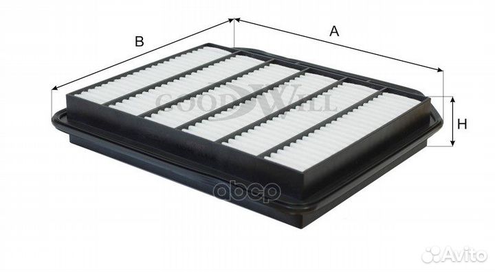 Фильтр воздушный nissan patrol (Y62) nissan 165