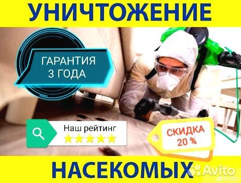 Уничтожение тараканов клопов мышей запаха плесени